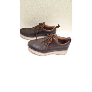 Dr.‎ Comfort Diabetic Men's 8W Brown Leather Casual Shoes Lace-Up Closure